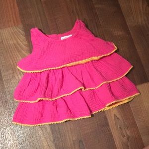 Cat & Jack ruffled girls tank 2T